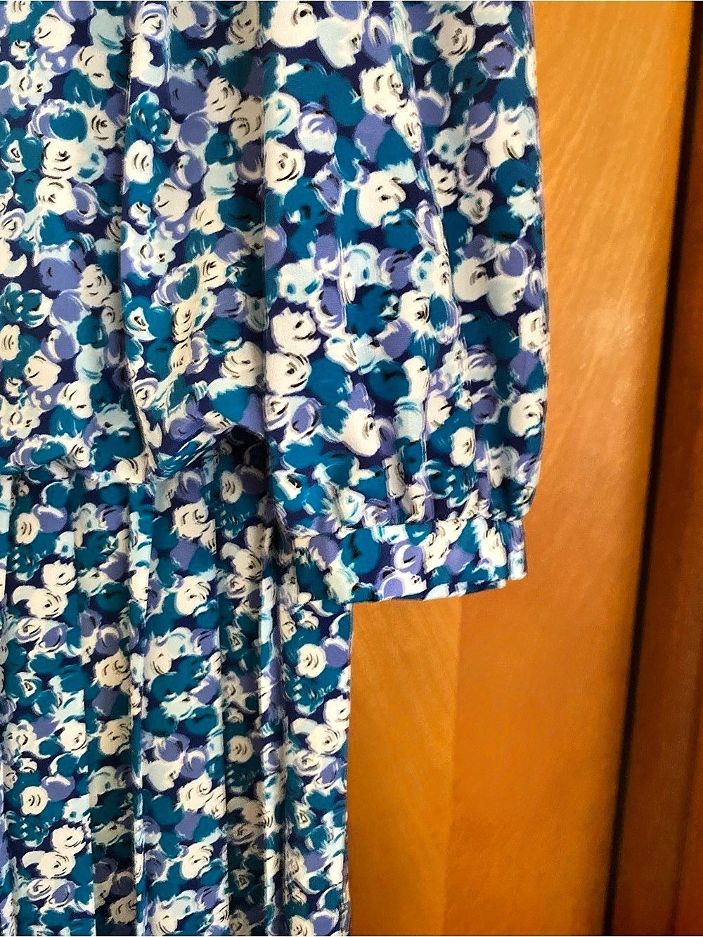 Vintage 80s/90s cottagecote Leslie Fay Pleated Midi Dress Size 12 - Picture 7 of 8